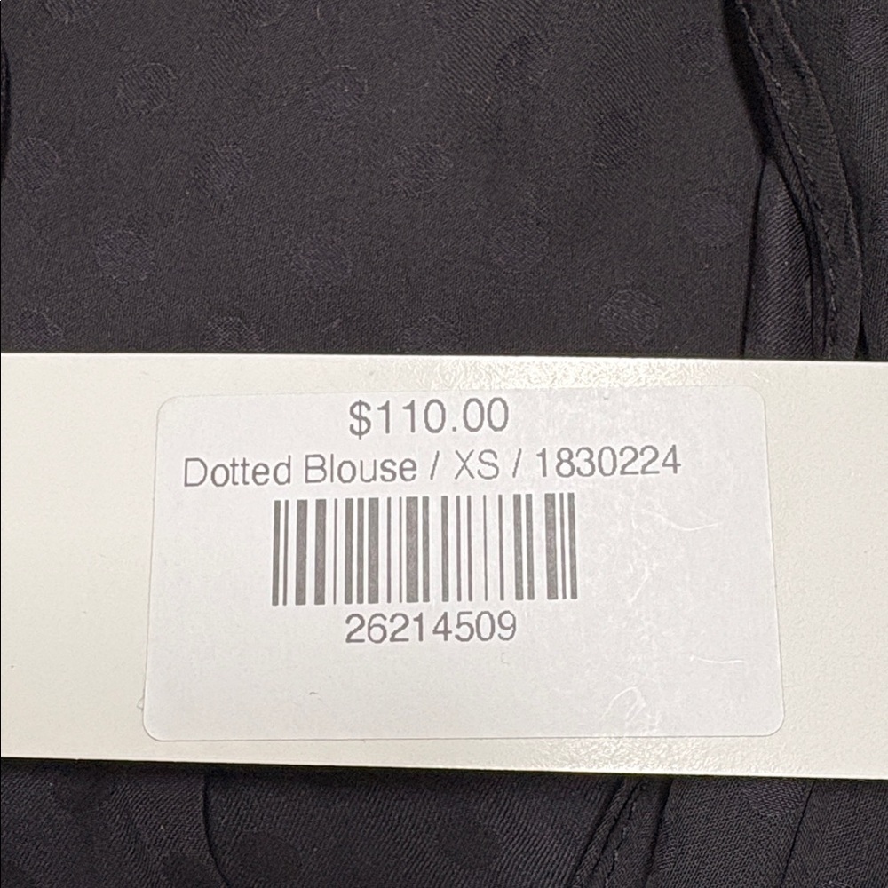 Current Air Black Tie-Front Sheer Blouse - Picture 11 of 11